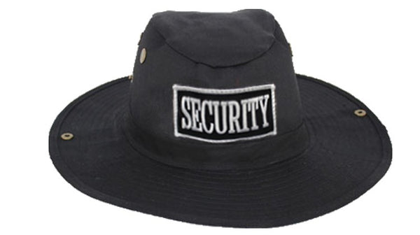 NEW OUTDOOR ROUND SECURITY HAT-BLACK