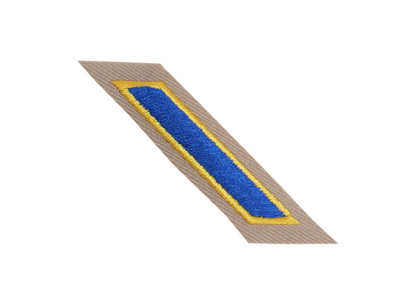 CHP Service Stripe Hashmarks (Blue/Gold on Tan)