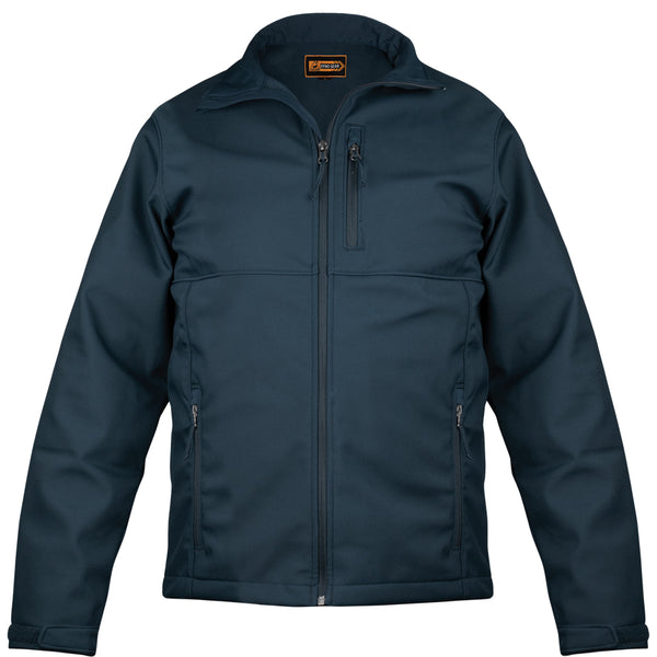 WINDPROOF / WATER-RESISTANT SOFT SHELL JACKET-Light Navy Blue-Large