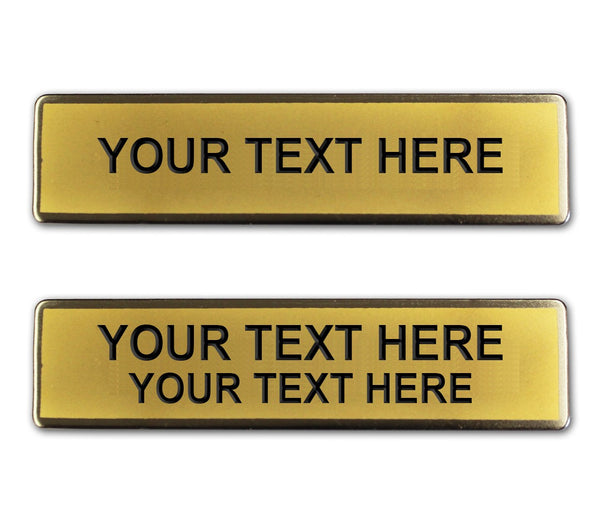 TWO TONE BRASS NAME PLATES