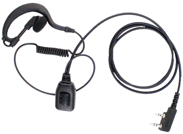 EARPHONE WITH IN-LINE MICROPHONE(FOR 2 PRONG MOTOROLA RADIOS)