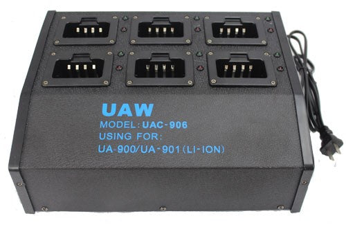6 RADIO RAPID LI-ION BATTERY CHARGING STATION FOR UA900 AND UA901