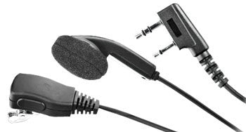 EARPHONE WITH LAPEL MICROPHONE(FOR KENWOOD & UAW 2 PRONG RADIOS) UA06