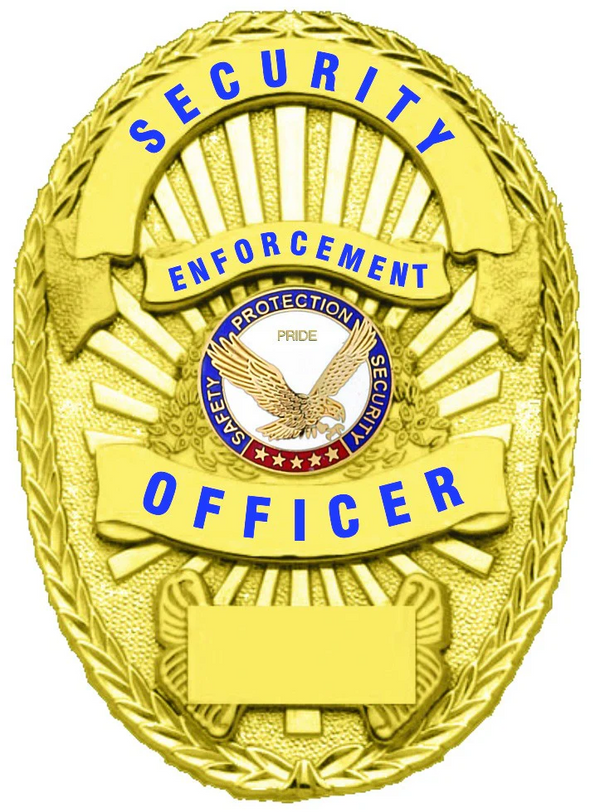 [CUSTOMIZED] SECURITY ENFORCEMENT OFFICER GOLD SHIELD BADGE