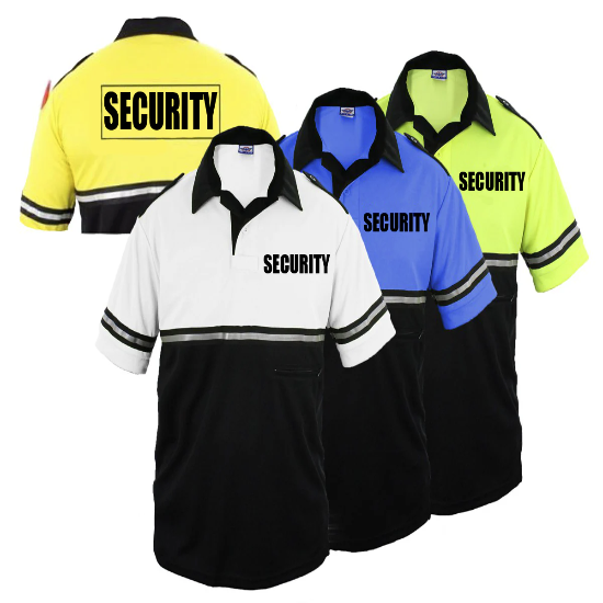 [CUSTOMIZED] TWO TONE SECURITY BIKE PATROL SHIRTS WITH ZIPPER POCKET WITH ID FRONT