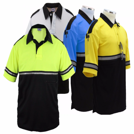 [TT06-2XL-CUSTOMIZED] Two Tone Bike Patrol Shirt with Zipper Pocket