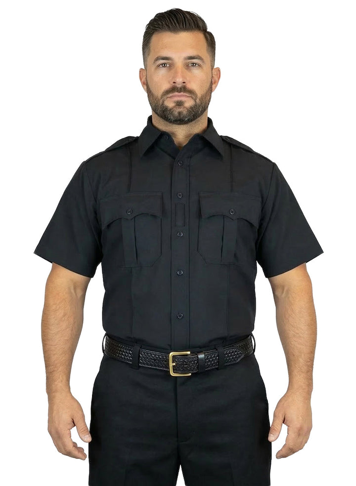 Polyester 4 Pocket Hidden Zipper Uniform Shirt with Underarm Mesh - Sh ...