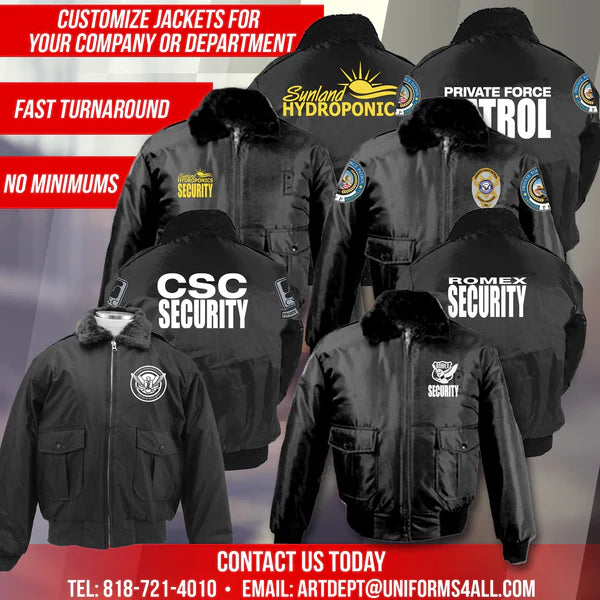 WATCH-GUARD BOMBER JACKET – First Class Uniforms