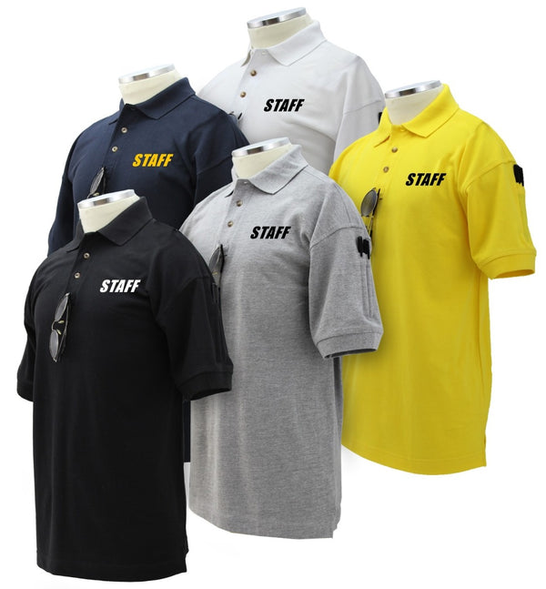 Staff Poly/Cotton Tactical Short Sleeve Polo Shirts