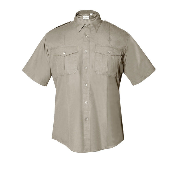 Flying Cross Cross FX Men's Class B Style Short Sleeve Shirt (Silver Tan)