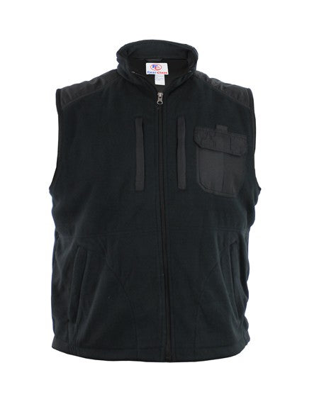 SLEEVELESS FLEECE JACKET (BLACK)