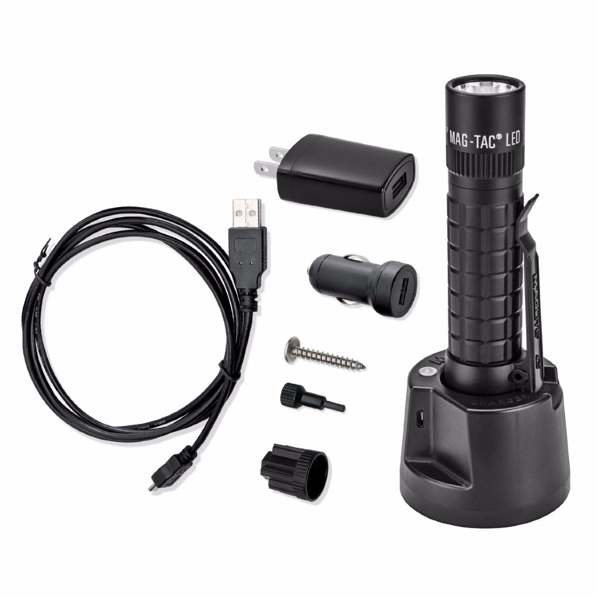 Mag Instruments Parts MAG INSTRUMENT TRM1RE4 RECHARGEABLE TACTICAL FLASHLIGHT WITH PLAIN ...