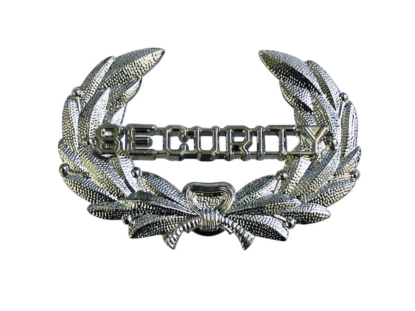SECURITY SILVER HAT BADGE