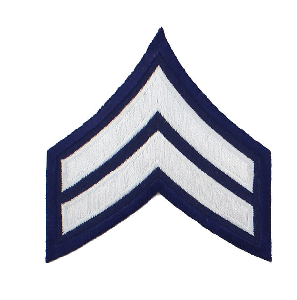 WHITE/NAVY BLUE CPL CHEVRON