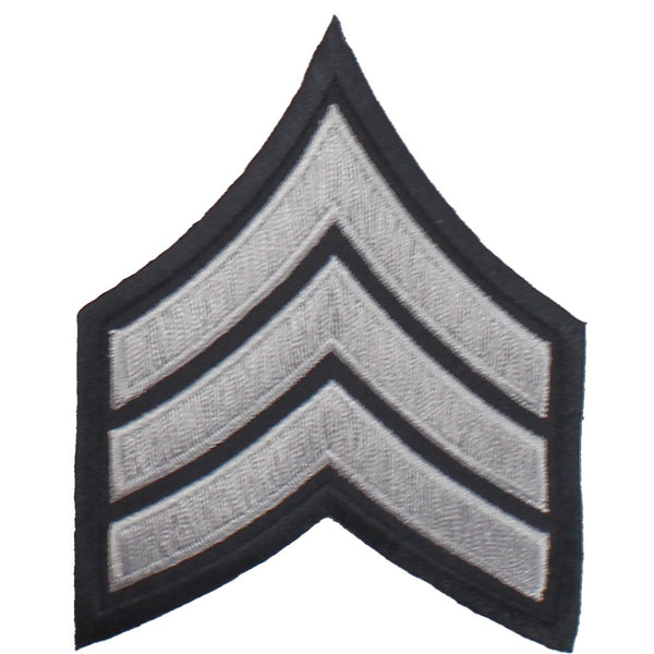 SILVER/BLACK SGT CHEVRON