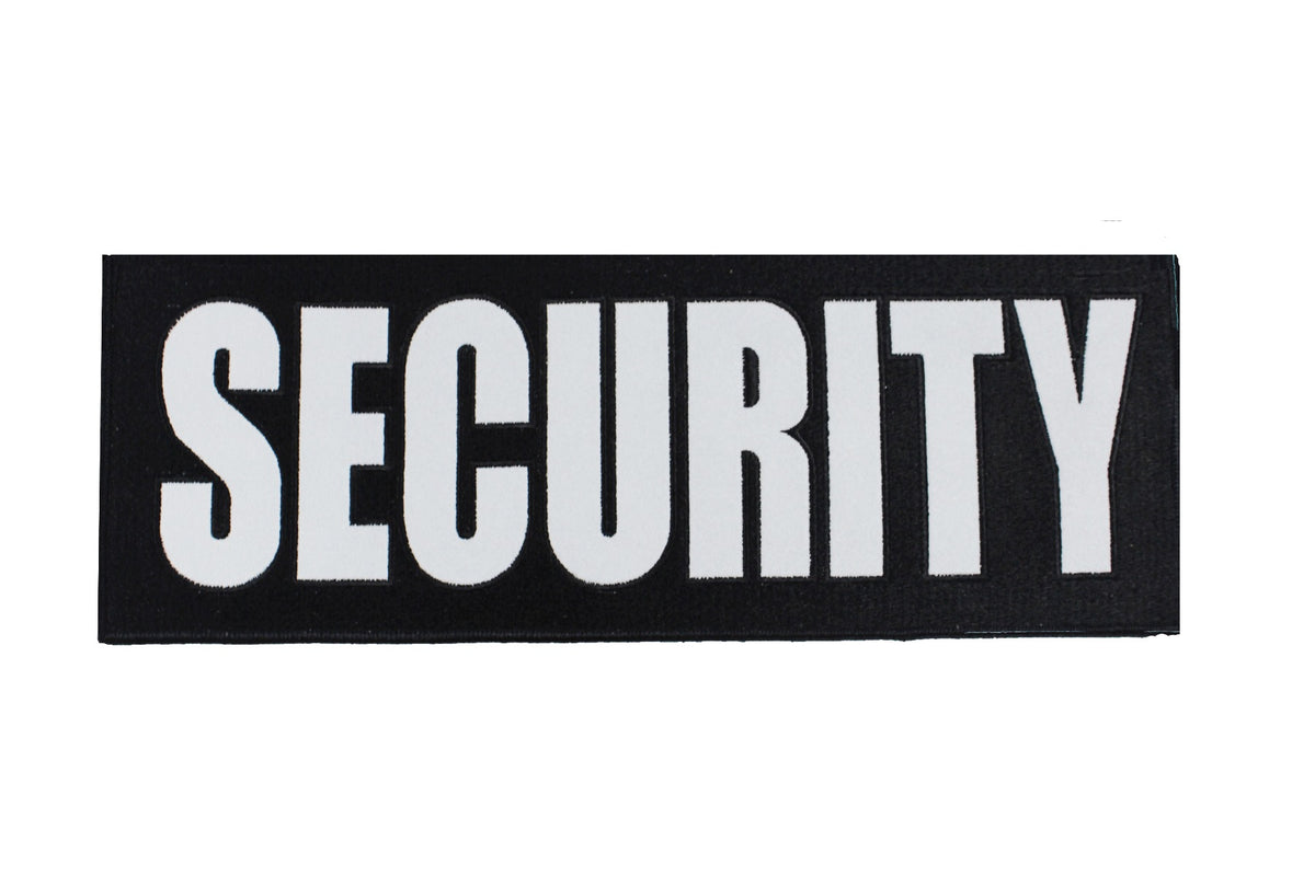 SECURITY BACK W/ WHITE REFLECTIVE EMBLEM – First Class Uniforms