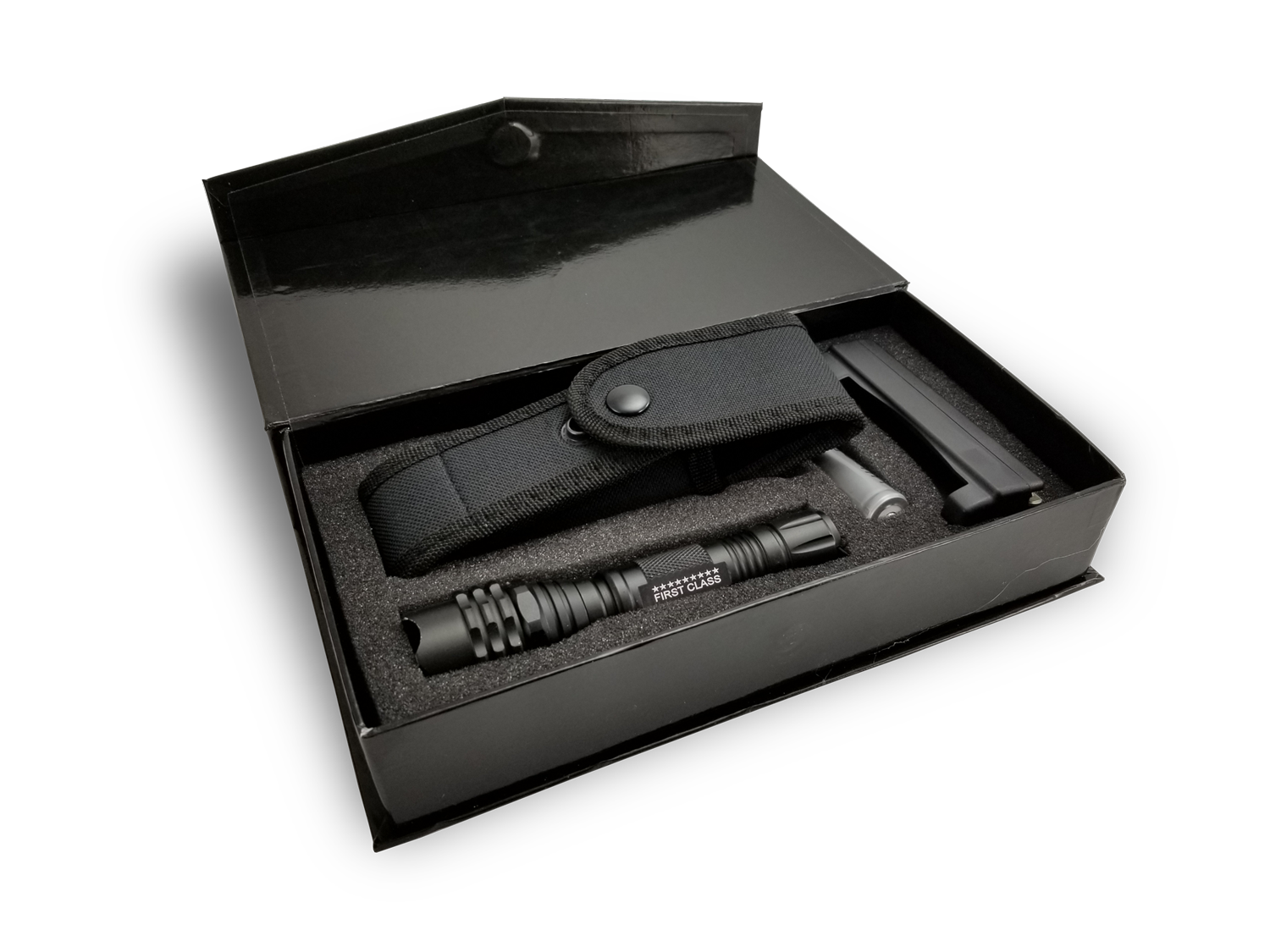 LED RECHARGEABLE FLASHLIGHT (COMPLETE SET) – First Class Uniforms