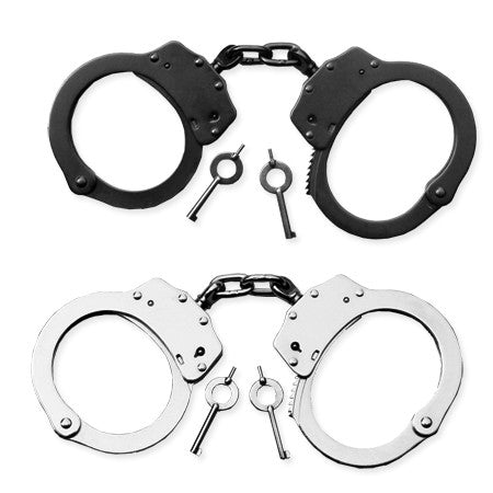 SMITH & WESSON STEEL DOUBLE LOCKING CHAINLINK HANDCUFFS
