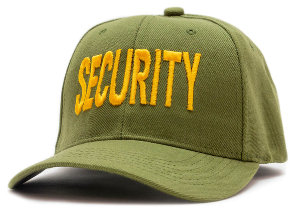 GREEN CAP WITH GOLD "SECURITY"
