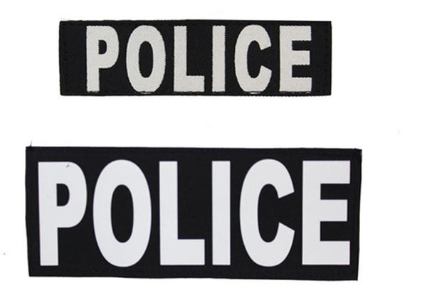 POLICE PATCH COMBO WITH HOOK & LOOP FASTENER