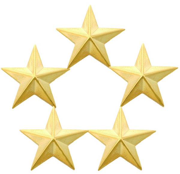 FIRST CLASS FIVE STAR INSIGNIA (PAIR)