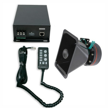 100W SPEAKER, REMOTE CONTROLLED SIREN AND MEGAPHONE SET