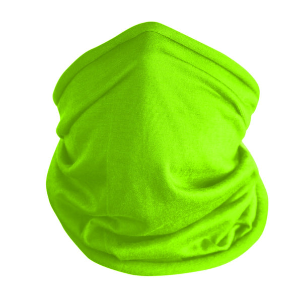 Neck Gaiter Face Cover - Safety Green