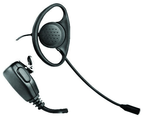 D-LOOP EARPHONE WITH BOOM MICROPHONE (FOR 2 PRONG MOTOROLA RADIOS) UA09