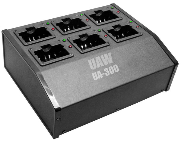 6 RADIO RAPID LI-ION BATTERY CHARGING STATION FOR UA300/UA301
